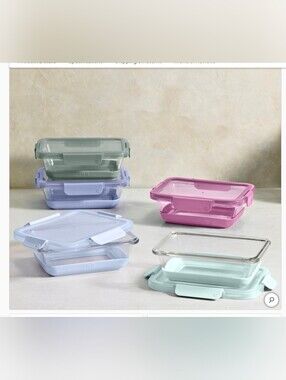 Ello 10-piece Glass Meal Prep Container Set-